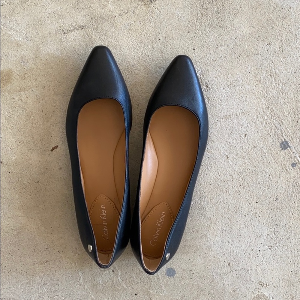 Calvin Klein black flats